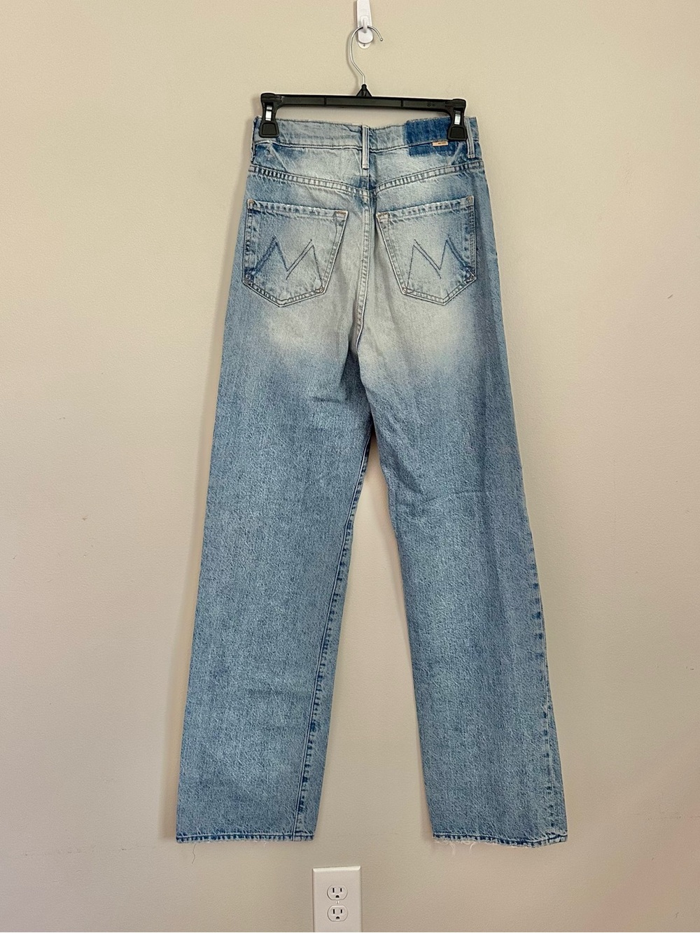 MOTHER The High Waisted Tunnel Vision Sneak Jeans The Other Side Size 24 Campus - Picture 3 of 9